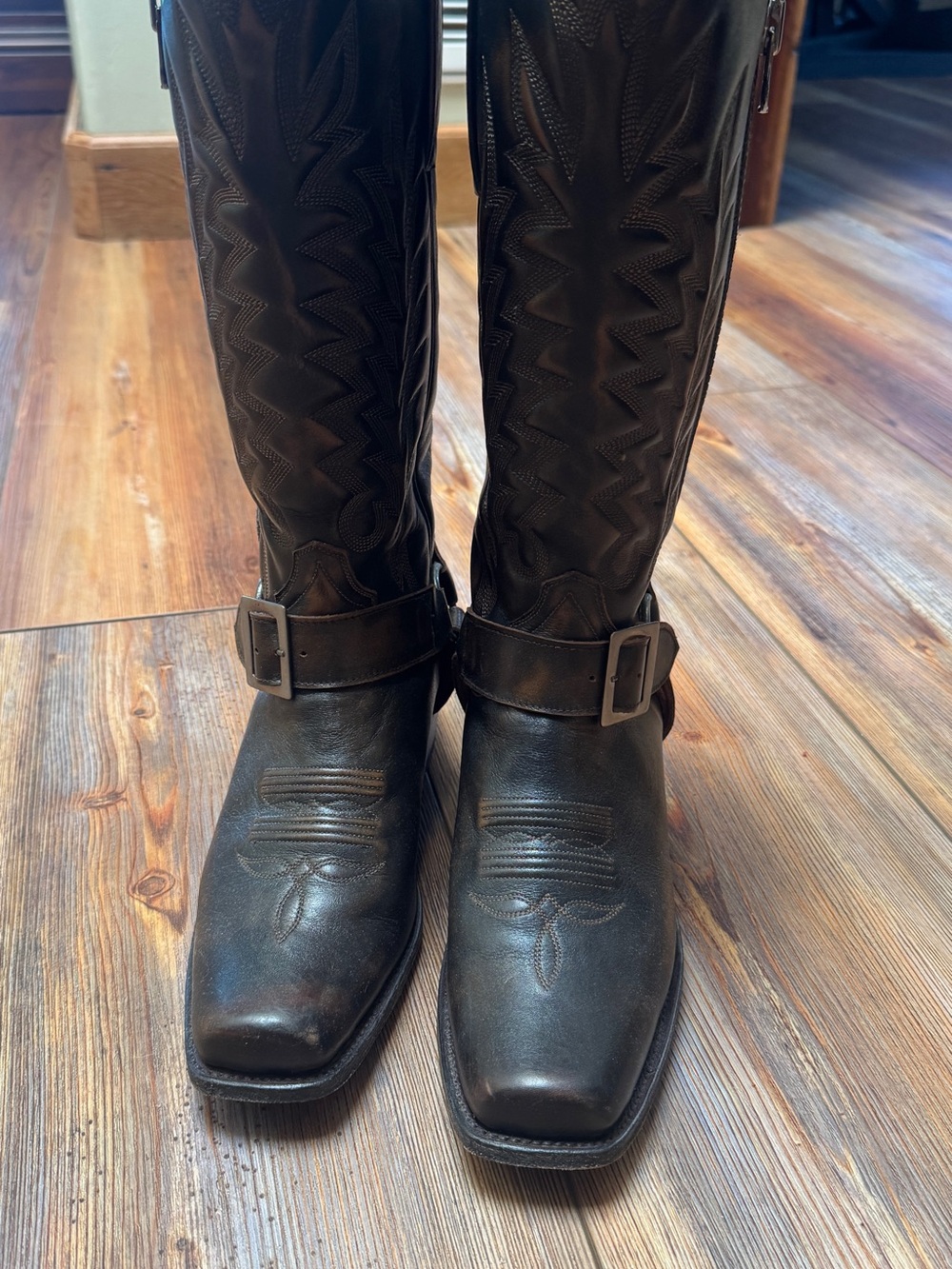Sendra Chestnut Brown Leather moto Boots - Picture 2 of 5